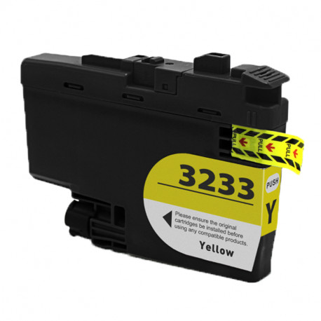 TINTEIRO BROTHER LC3233 XL AMARELO COMPATIVEL