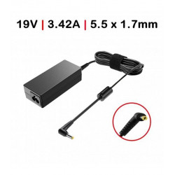 Carregador Acer / Packard Bell 19V 3.42A 65W 5.5*1.7 c/ Cabo TGADM2 Compativel