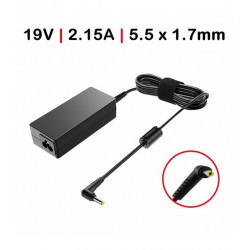 Carregador Portatil 19V 2.15A 5.5*1.7mm TGADM1 Compativel