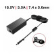 CARREGADOR Compatível HP 65W / 18.5V / 3.5A / 7.4X5.0mm