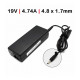 CARREGADOR Compatível HP 90W / 19V / 4.74A / 4.8X1.7mm