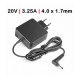 Carregador Compativel Lenovo 65W 20V 3.25, slim tip TG50053