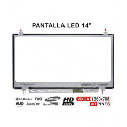 DISPLAY 14" WXGA GLOSSY GRADE A+ LED SLIMM Apoio Superior
