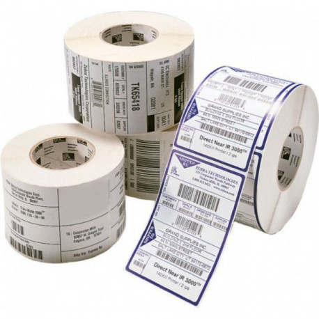 Etiquetas Compativeis ZEBRA - 76.2mm x 25.4mm 2000un Papel térmico Perfuradas