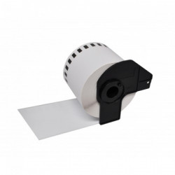 Etiquetas Compativeis Brother DK22243 Branca - 102mm x 30.48mm Contínua Papel térmico