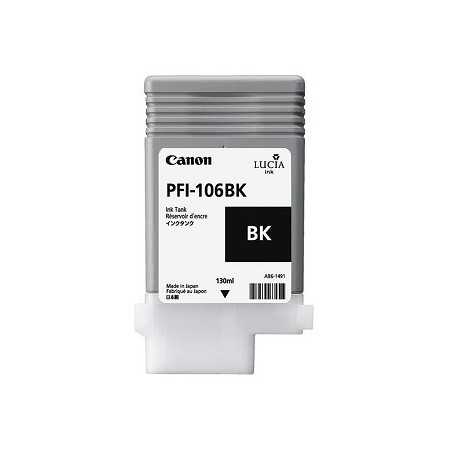 Tinteiro Original Canon PFI106 Preto - PFI106BK/6621B001