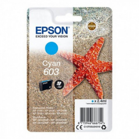 Tinteiro Epson 603 Azul Original Série Estrela do Mar ( C13T03U24010 )