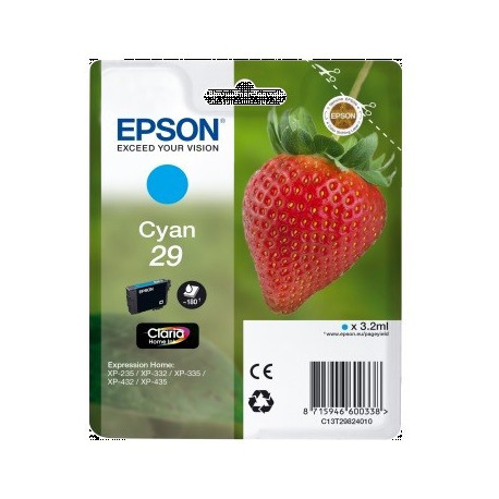 Tinteiro Original Epson T2982 (29) Cyan - C13T29824012