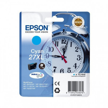 Tinteiro Original Epson T2712 (27XL) Cyan - C13T27124012