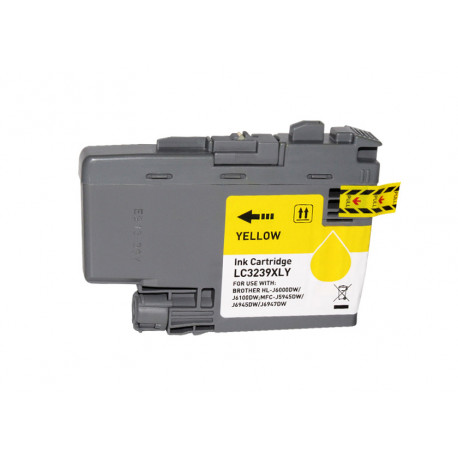 Tinteiro Brother Compatível LC3239 XL Amarelo