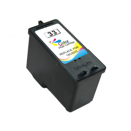 Tinteiro Lexmark nº33 cores - 18CX033E Compativel