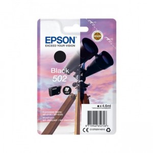 Tinteiro Epson 502 Preto Original Série Binóculos T02V1 ( C13T02V14010 