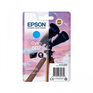 Tinteiro Epson 502 Azul Original Série Binóculos T02V2 ( C13T02V24010 )