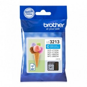 Tinteiro Brother Original LC3213C Azul