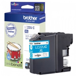 Tinteiro Brother Original LC22U C Azul (LC22UCBP)