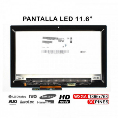 ECRÃ LED DE 11.6" PARA PORTATIL ACER CHROMEBOOK 11R C738T-C44Z C738T-C5R6 6M.G55N7.002