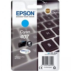 Tinteiro Epson 407 Azul Original ( C13T07U240 )