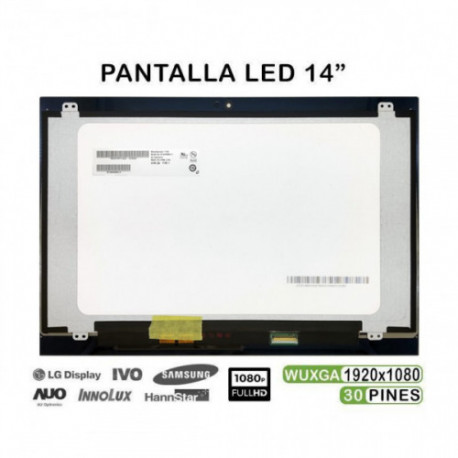 ECRÃ LED DE 14" FHD PARA PORTATIL LENOVO YOGA 520-14 NV140FHM-N3B 5D10N45602