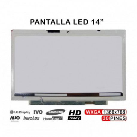 ECRÃ LED DE 14" PARA PORTATIL FUJITSU LIFEBOOK U772 SERIES LP140WH6-TSA2 LP140WH6-TSA3
