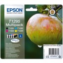 Conjunto 4 Tinteiros Epson T1295 Original Série Maça ( C13T12954012 )