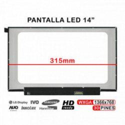 ECRÃ LED DE 14" PARA PORTATIL B140XTN07.2 B140XTN07.2 HW1A NT140WHM-N44 V8.0 315MM