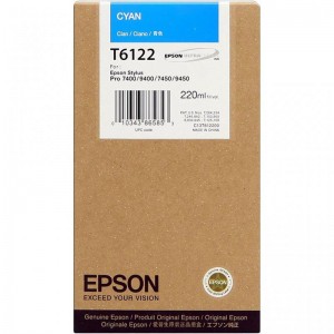 Tinteiro Original  Epson T6122 Cyan - C13T612200