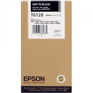 Tinteiro Original  Epson T6128 Pretyo Mate - C13T612800