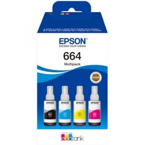 Pack de 4 Tinteiros Epson 664 Originais C13T664640