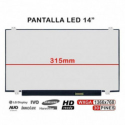 ECRÃ LED DE 14" PARA PORTATIL NT140WHM-N44 NT140WHM-N44 V8.0 315MM