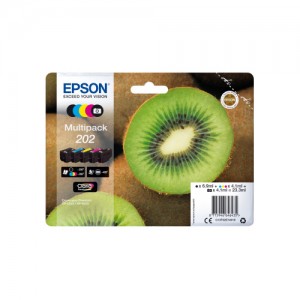 Pack de 5 Tinteiros Originais Epson 202 - C13T02E74010