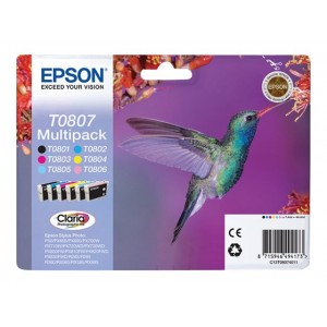 Pack 6 Tinteiros originais Epson T0807 - C13T08074011