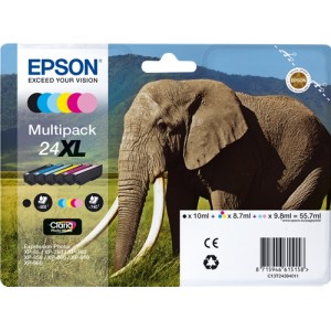 Pack 6 Tinteiros Originais Epson T2438 (24XL) - C13T24384011