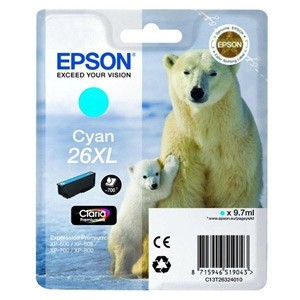 Tinteiro Original Epson T2632 (26XL) Cyan - C13T26324012