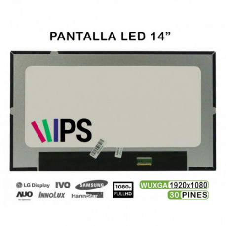 ECRÃ LED DE 14" PARA PORTATIL DELL LATITUDE 5400 IPS FHD 30 PINES