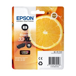 Tinteiro Original Epson T3361 (33XL) Preto Photo - C13T33614012