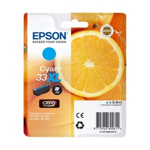 Tinteiro Original Epson T3362 (33XL) Cyan - C13T33624012