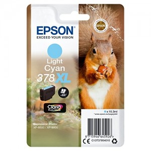 Tinteiro Original Epson 378XL Cyan Light - C13T37954010