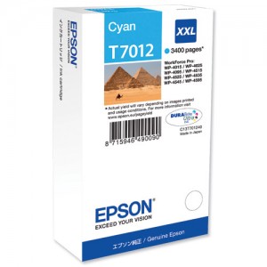 Tinteiro Original Epson T7012 Cyan - C13T70124010