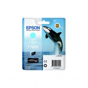 Tinteiro Original Epson T7605 Cyan Light - C13T76054010