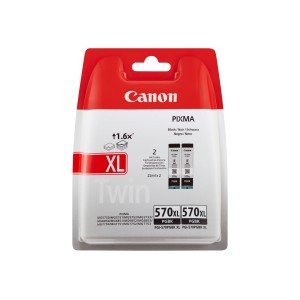 Pack 2 tinteiros Originais Canon PGI570XL Preto - 0318C007