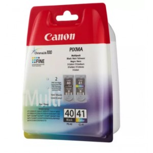 Multipack de Tinteiros a Cores Canon PG-40 Preto + CL-41 - 