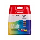 Pack 3 Tinteiros Originais Canon CLI526 - Cyan, Magenta, Amarelo - 4541B009