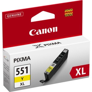 Tinteiro Original Canon CLI551XL Amarelo - 6446B001