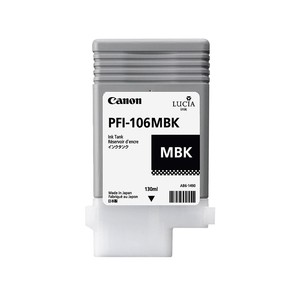 Tinteiro Original Canon PFI106 Preto Mate - PFI106MBK/6620B001