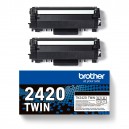 Pack 2 toners Originais Brother TN2420 - TN2420TWIN