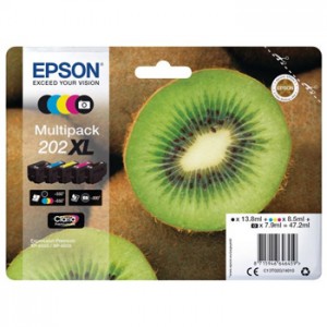 Pack Tinteiros Epson 202XL 5 Cores C13T02G74010