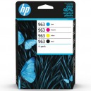 HP 963 Combo-Pack 4 Tinteiros Originais 6ZC70AE