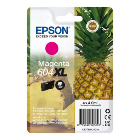Tinteiro Epson 604XL Magenta Original Série Ananás C13T10H34010