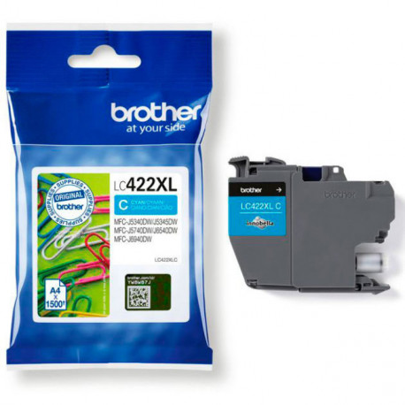 Tinteiro Brother Original LC422 XL Azul LC422XLC