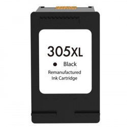 Tinteiro HP 305XL Preto ( 3YM62AE / 3YM61AE ) Reman Mostra nivel de tinta